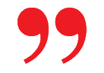red quotation mark