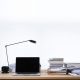 laptop and files